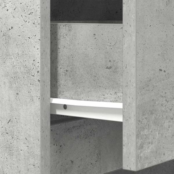 Nachttisch Betongrau 39x35x65 cm Holzwerkstoff