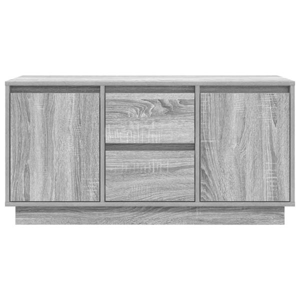 TV-Schrank mit LED-Leuchten Grau Sonoma 100x41x50 cm