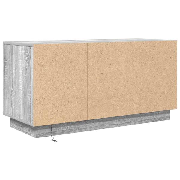 TV-Schrank mit LED-Leuchten Grau Sonoma 100x41x50 cm