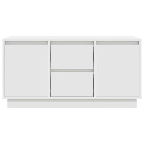 TV-Schrank mit LED-Leuchten Weiß 100x41x50 cm