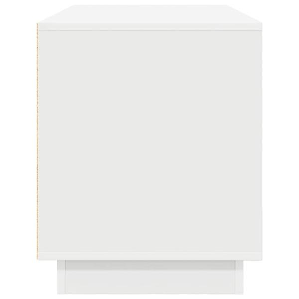 TV-Schrank mit LED-Leuchten Weiß 100x41x50 cm