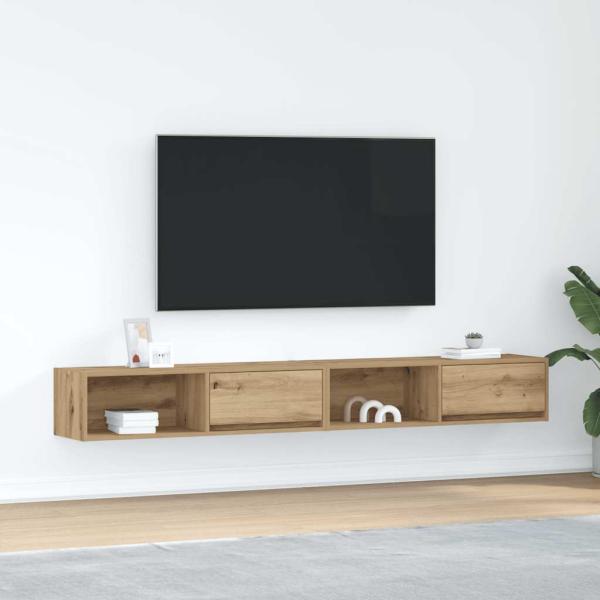 ARDEBO.de - TV-Schränke 2 Stk. Artisan-Eiche 100x31x25,5 cm Holzwerkstoff