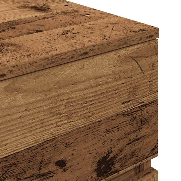 Nachttisch Altholz-Optik 39x35x65 cm Holzwerkstoff
