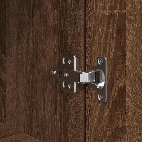 Nachttische 2 Stk. Braun Eichen-Optik 39x35x65 cm Holzwerkstoff