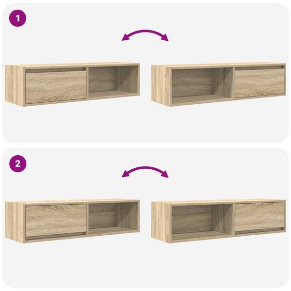 TV-Schrank Sonoma-Eiche 100x31x25,5 cm Holzwerkstoff