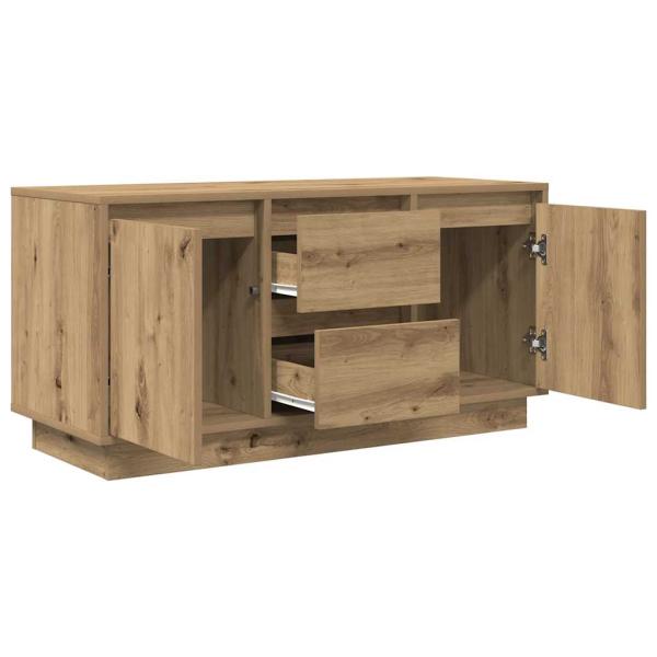 TV-Schrank mit LED-Leuchten Artisan-Eiche 100x41x50 cm