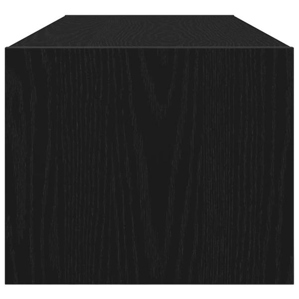 TV-Schrank Schwarz Eichen-Optik 100x31x25,5 cm Holzwerkstoff
