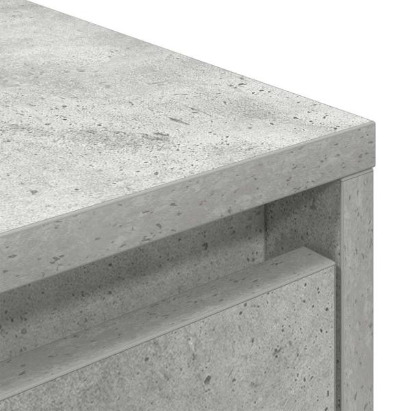 TV-Schrank mit LED-Leuchten Betongrau 100x41x50 cm