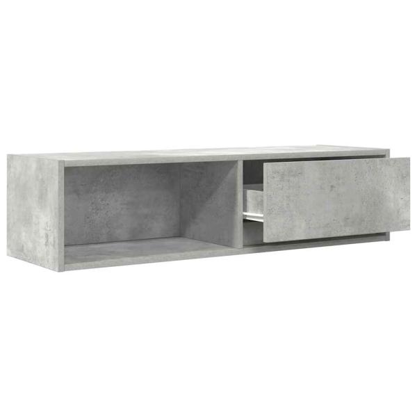 TV-Schrank Betongrau 100x31x25,5 cm Holzwerkstoff