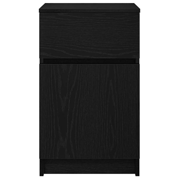 Nachttisch Schwarz 39x35x65 cm Holzwerkstoff