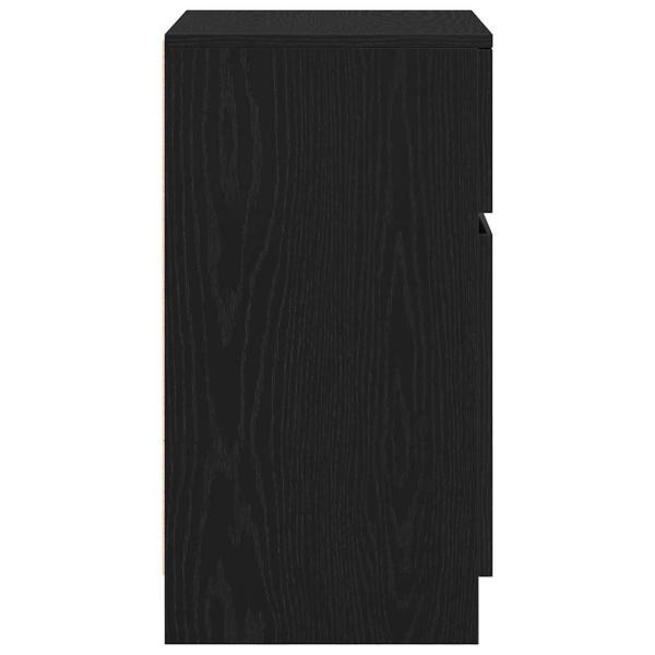 Nachttisch Schwarz 39x35x65 cm Holzwerkstoff