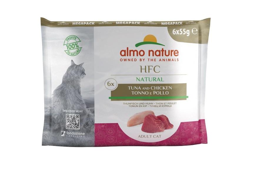 ARDEBO.de Almo Nature HFC Natural Thunfisch und Huhn 6x55 g