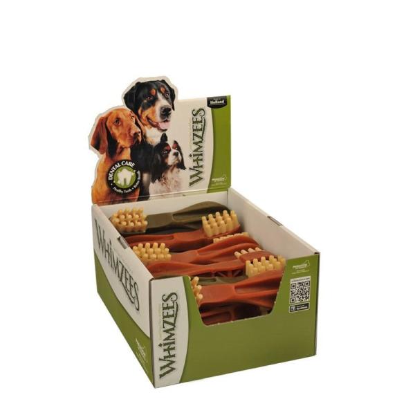 ARDEBO.de Whimzees Zahnbürste XL Display 18 Stück