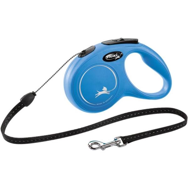 ARDEBO.de flexi Seil-Leine New Classic blau S 5 m
