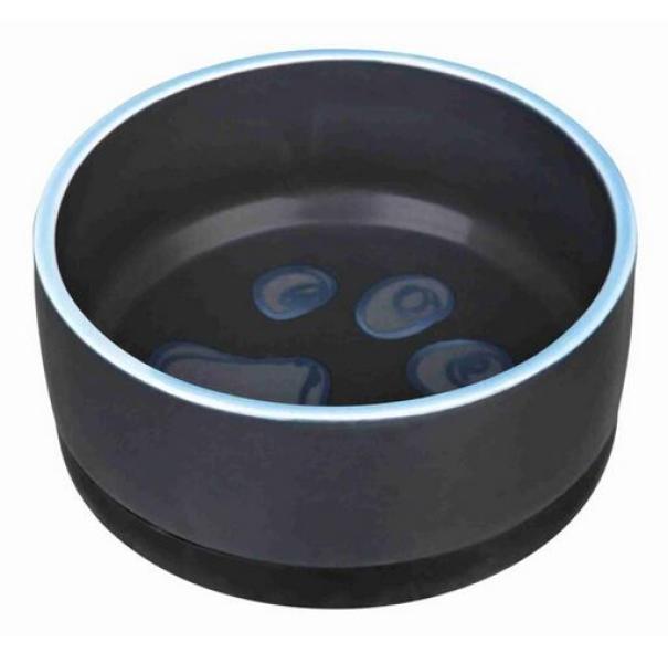 ARDEBO.de Trixie Keramiknapf Jimmy mit Gummirand 0,75 Liter / /ø 16 cm