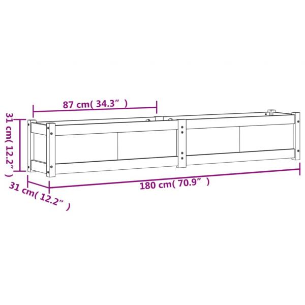 Pflanzkübel 180x31x31 cm Massivholz Douglasie