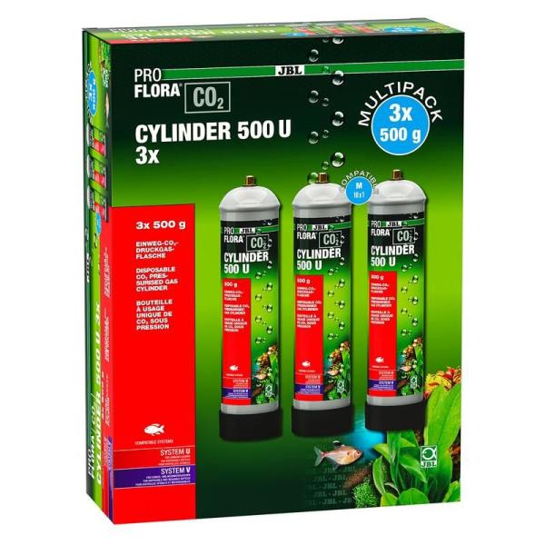ARDEBO.de JBL ProFlora CO2 Cylinder 500 U 3er Pack