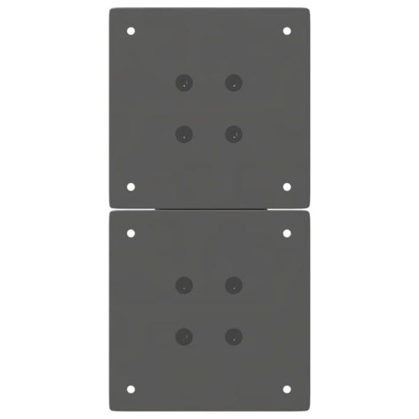 Couchtischbeine X-Form 2 Stk. Anthrazit 28x(42-43) cm Stahl