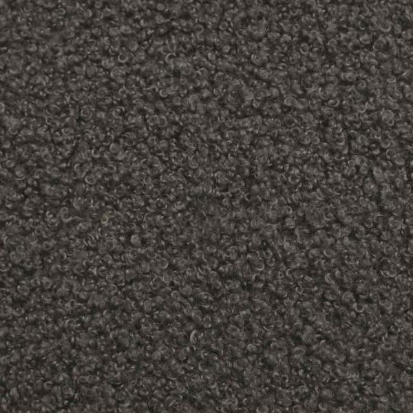 Sessel Dunkelgrau 55 cm Stoff in Lammwolloptik