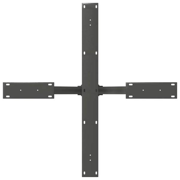 Esstischbein in Spinnenform Anthrazit 85x85x(72-73) cm Stahl