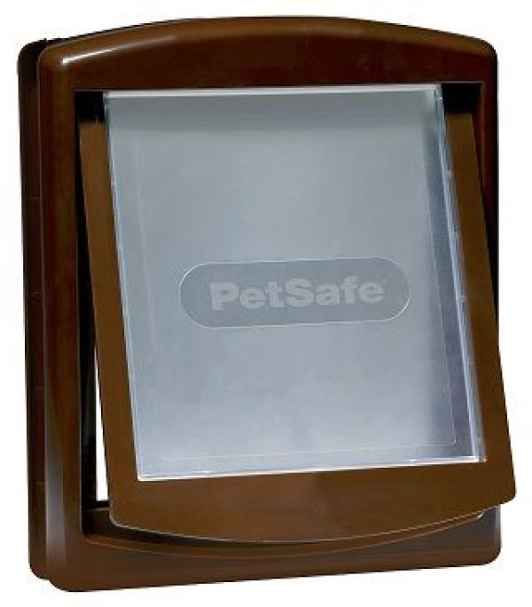 ARDEBO.de PetSafe 2-Wege Haustiertür Original M braun