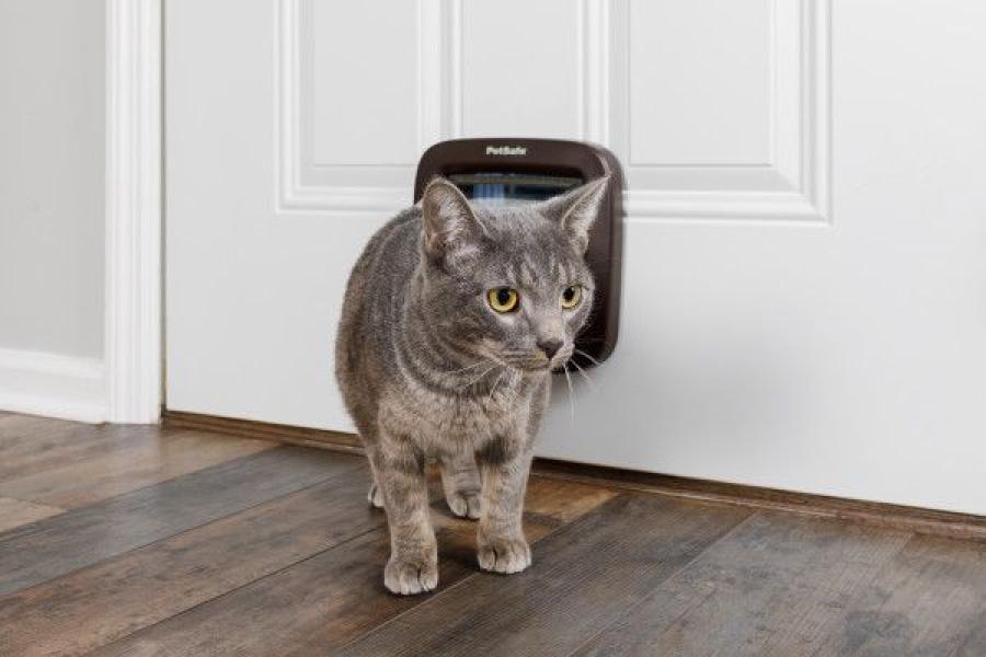 PetSafe Katzenklappe mit manueller Verriegelung braun