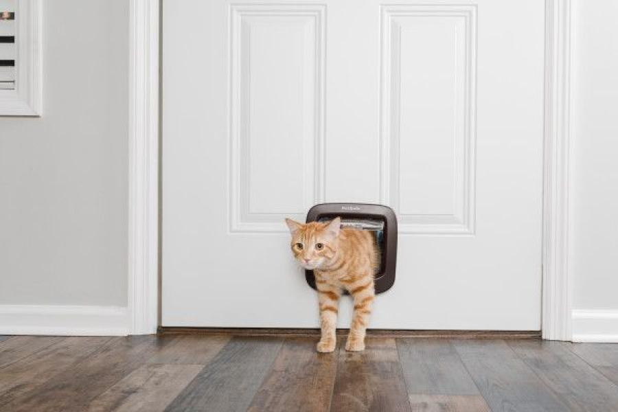 PetSafe Katzenklappe mit manueller Verriegelung braun