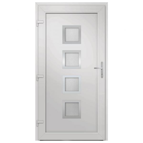 Haustür Weiß 98x208 cm PVC