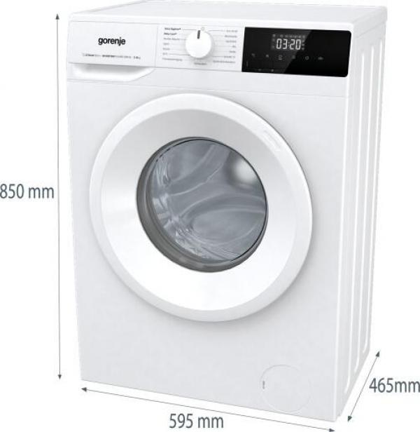 Gorenje WNHPI62SCPS/DE 6kg Frontlader Waschmaschine, 60 cm breit, 1200 U/Min, Kindersicherung, Startverzögerung, Überlaufschutz, weiß