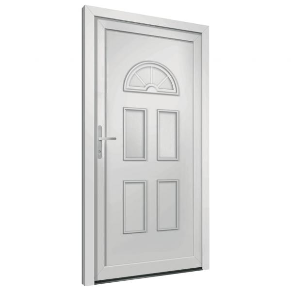 Haustür Weiß 98x208 cm PVC