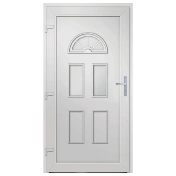 Haustür Weiß 98x208 cm PVC