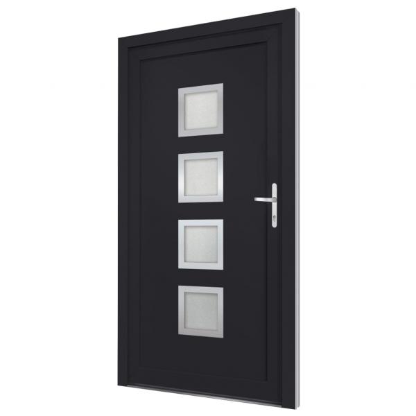 Haustür Anthrazit 98x200 cm PVC