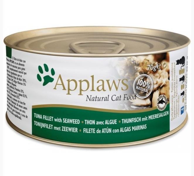 ARDEBO.de Applaws Cat Nassfutter Dose Thunfischfilet & Meeresalge 70g
