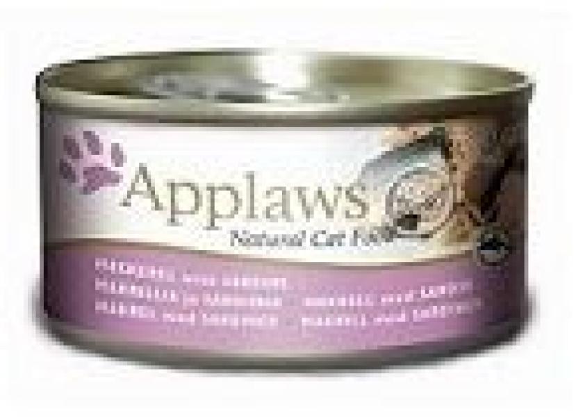 ARDEBO.de Applaws Cat Nassfutter Dose Makrele & Sardinen 70g