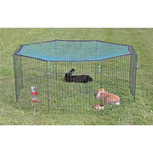 ARDEBO.de Trixie natura Freilaufgehege mit Schutznetz 62411 ø 150 x 57 cm