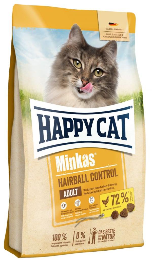 ARDEBO.de Happy Cat Minkas Hairball Control Geflügel 10kg