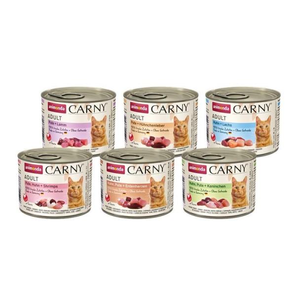 ARDEBO.de Animonda Cat Carny Adult Mixpaket 3 6 x 200g