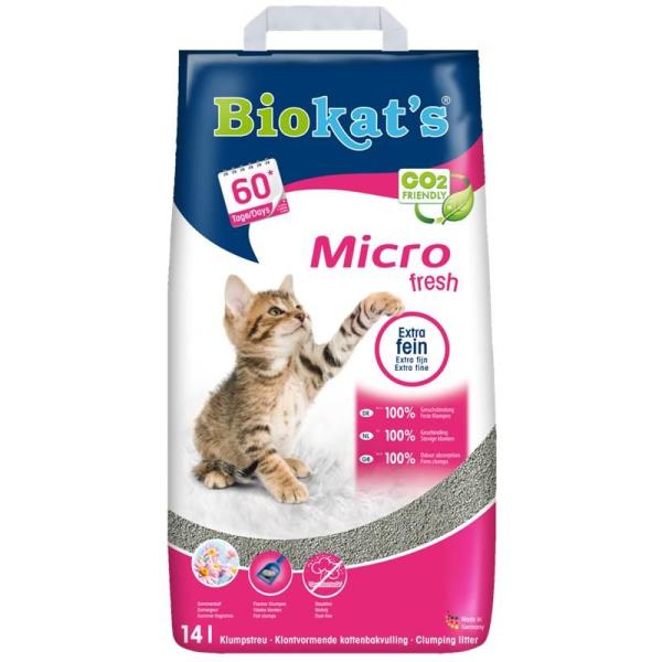 ARDEBO.de Biokat´s Micro classic fresh 14 l im Papierbeutel