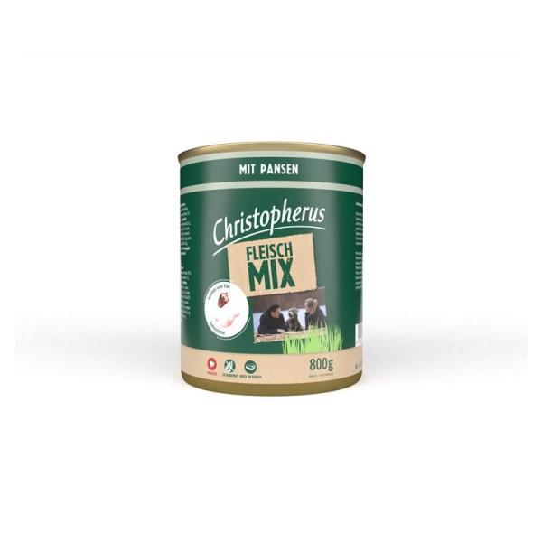ARDEBO.de Christopherus Dose Fleischmix mit Pansen 800g