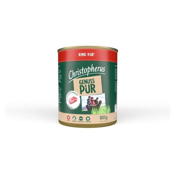 ARDEBO.de Christopherus Dose Pur Rind 800g
