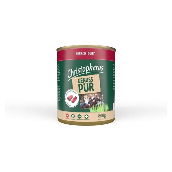 ARDEBO.de Christopherus Dose Pur Hirsch 800g