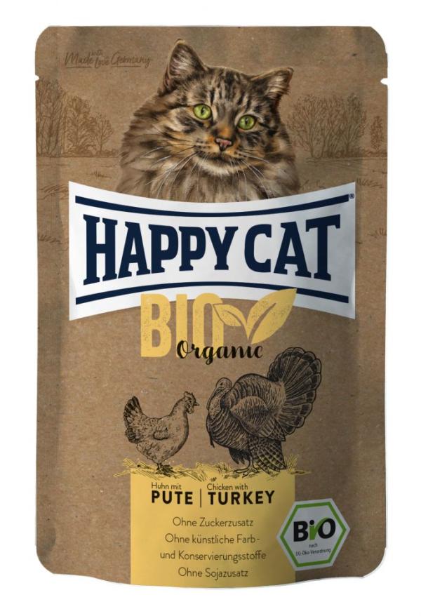 ARDEBO.de Happy Cat Bio Pouch Huhn & Pute 85g