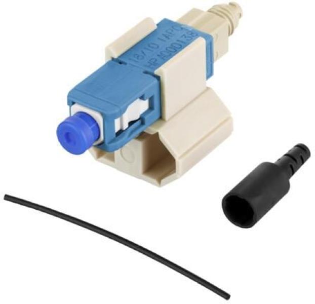 ARDEBO.de Metz Connect OpDAT FASTTM Hybrid Steckerbausatz SC APC OS2 100 Stück für Adern Ø 0,25 + 0,9 mm inkl. Cleaver-Set und Faser-Guide (1509QAEO0010-E)