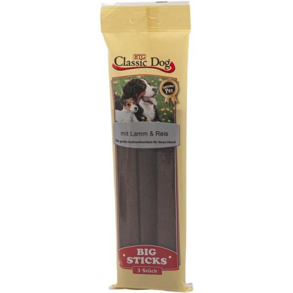 ARDEBO.de Classic Dog Snack Big Sticks Lamm & Reis 3er Pack