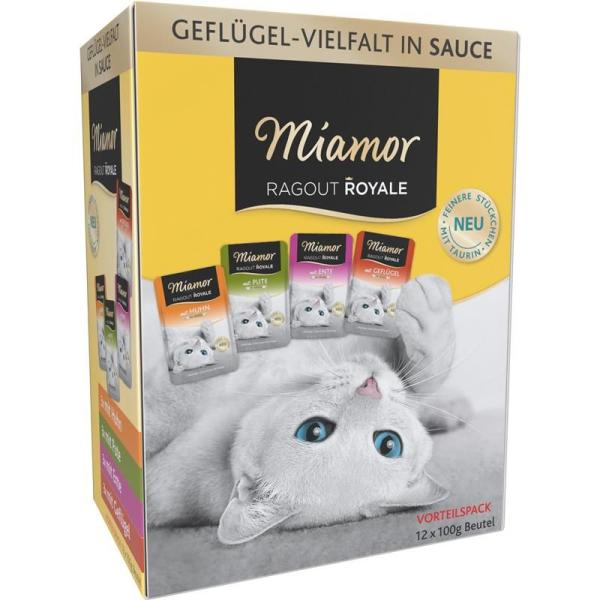 ARDEBO.de Miamor FB Ragout Royale Geflügelvielfalt in Sauce Multi Box 12x100g