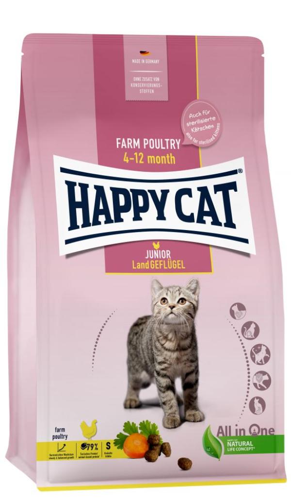 ARDEBO.de Happy Cat Young Junior Land Geflügel 1,3kg