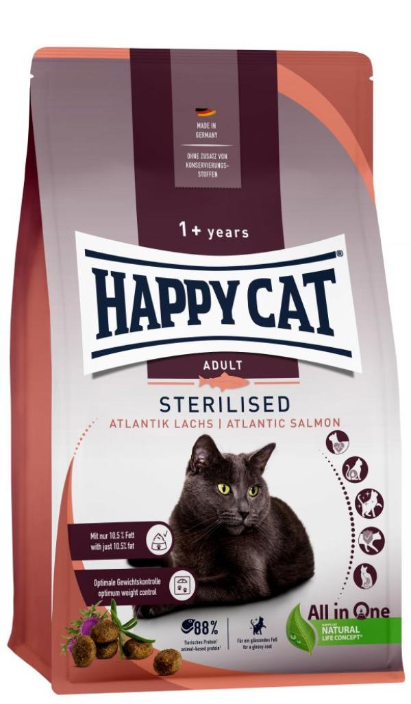 ARDEBO.de Happy Cat Sterilised Adult Atlantik Lachs 10kg