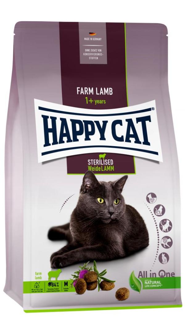 ARDEBO.de Happy Cat Sterilised Adult Weide Lamm 10kg