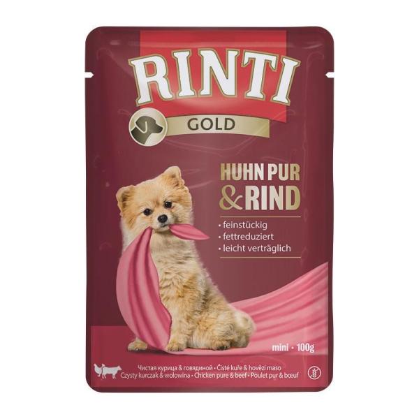 ARDEBO.de Rinti Gold Frischbeutel Huhn Pur & Rind 100 g