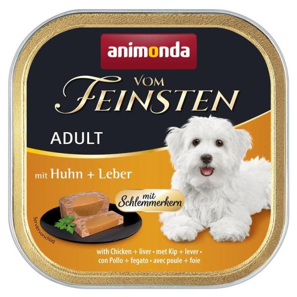 ARDEBO.de Animonda Dog vom Feinsten Adult Schlemmerkern mit Huhn & Leber 150g